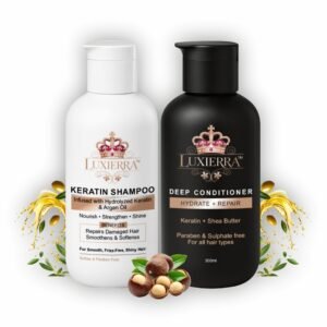 Luxierra Keratin Shampoo & Deep Conditioner (300ml Each)