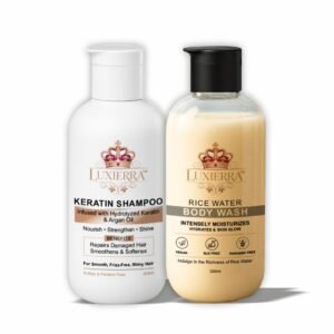 Luxierra Keratin Shampoo & Rice Water Body Wash